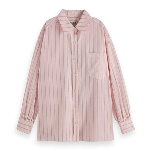 Scotch & Soda Striped Girlfriend Poplin Shirt